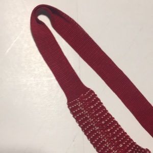 Accessories - Cream and Red Knit Tie Accessories - Cream and Red Knit Tie